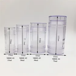 Cosmetic Packaging Private Label PCR Eco Empty 75g Round Roll On Bottle Container Cosmetic Packaging Deodorant Stick