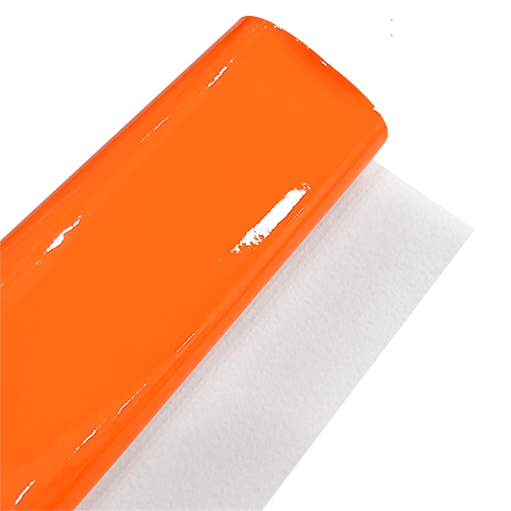 12*54 inch Glossy Mirrored Faux Leather Solid Color Vinyl Fabric Soft Synthetic PU Leather Roll