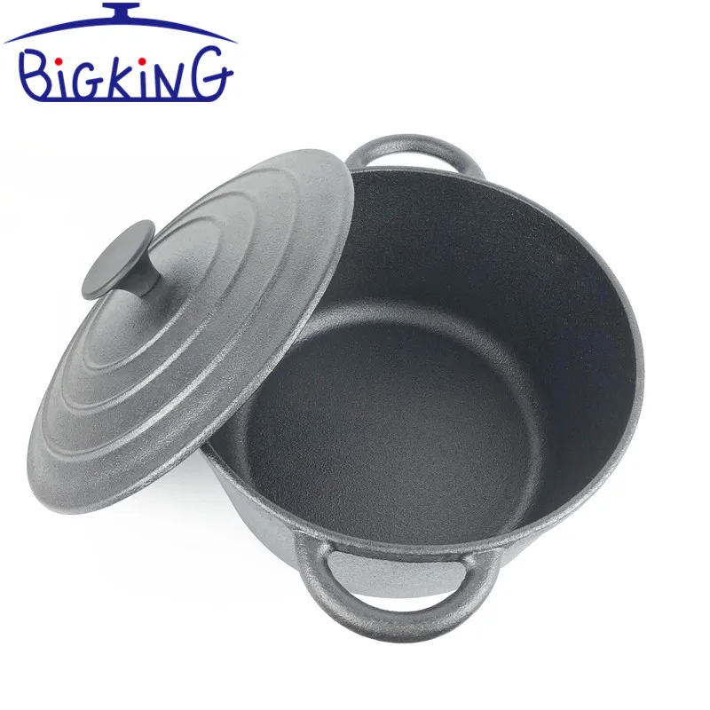 Pre-seasoned Cast Iron Round Casserole with Lid