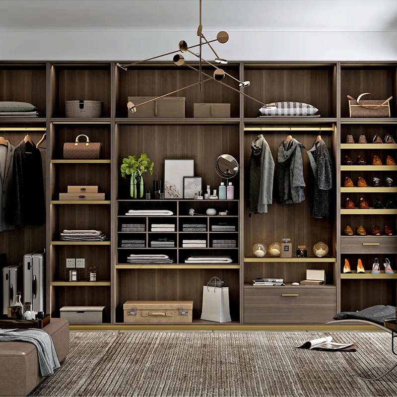 HQSLP clothes storage custom solid wood wardrobe doors wardrobe prices bedroom closet wood wardrobe cabinets