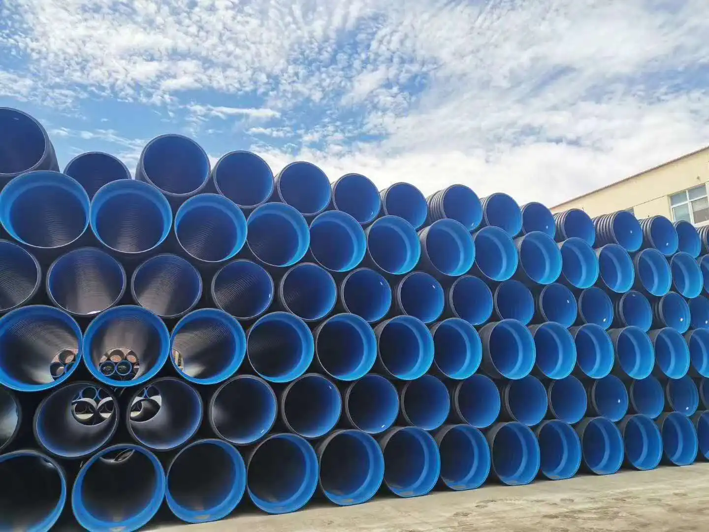 2021  High quality china pvc corrugated irrigation pipe production line