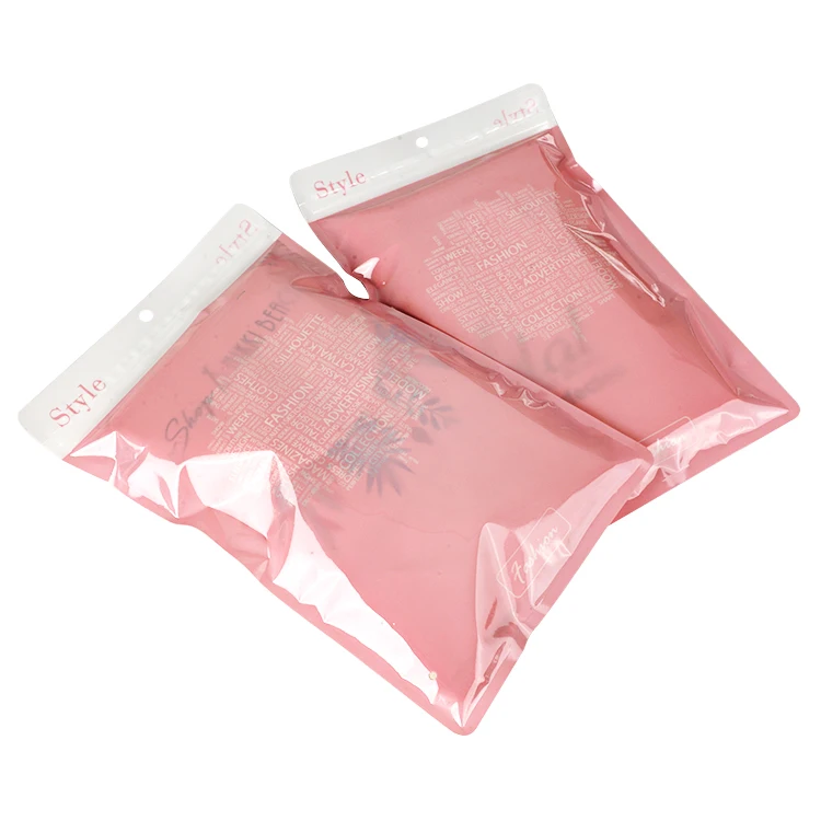 Low Moq Eco-friendly  Clear Ziplock Bag With Custom Logo/design Packaging For Clothing/shoes