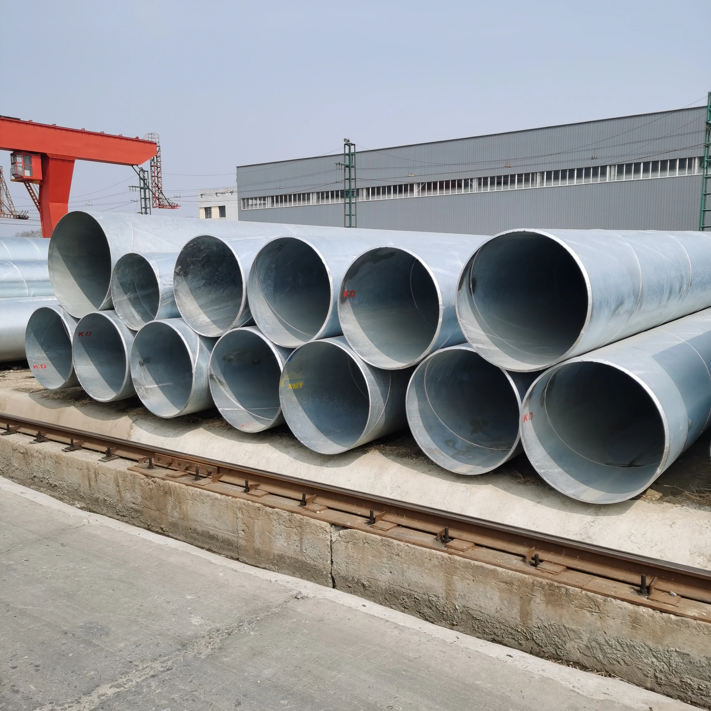 Line pipe SSAW API 5L Gr.B with hot dipped galvanization
