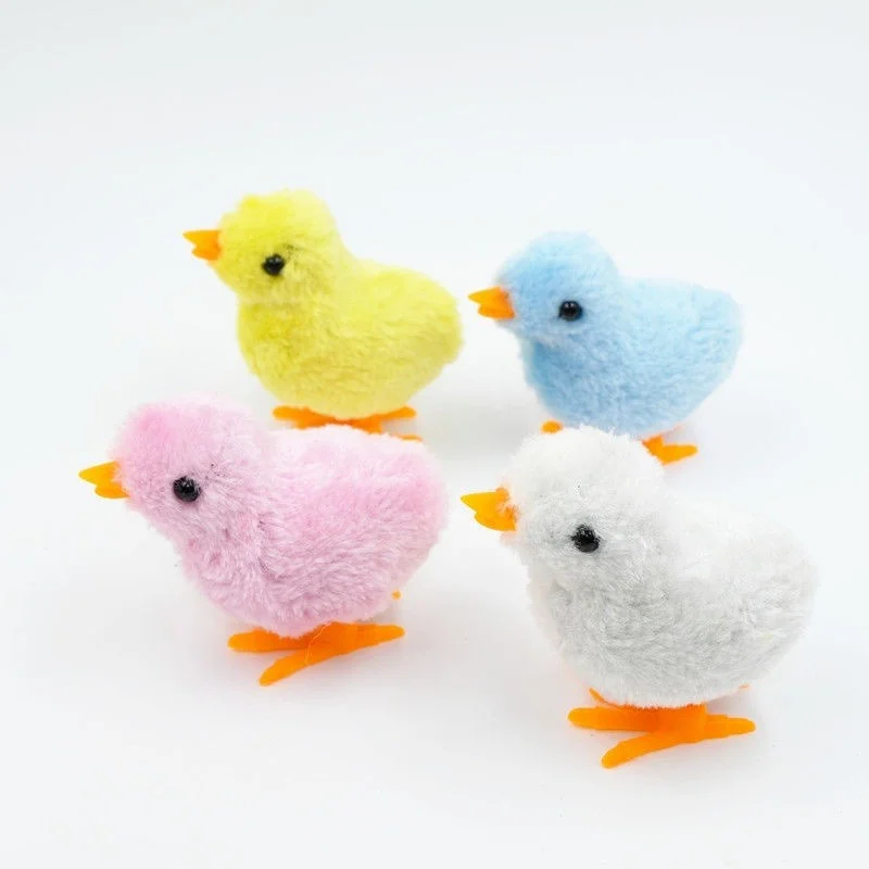 
New Fashion Chick Clockwork Toy Creative Baby Chick Plush Toy A Running Chick Baby Mini Wind-up Plush Toys 