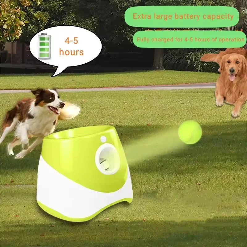 Outdoor Interactive Throwing Ball Training Toys Pet Dog Automatic Tennis Launcher For Small & Medium Dogs