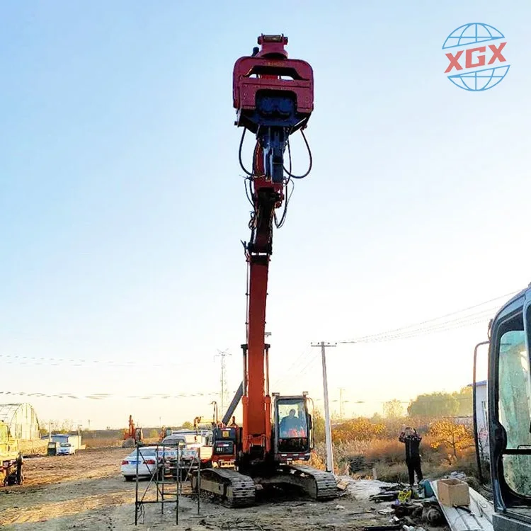 Hydraulic Excavator Pile Hammer Vibratory Sheet Pile Driver Hydraulic Hammer Excavator