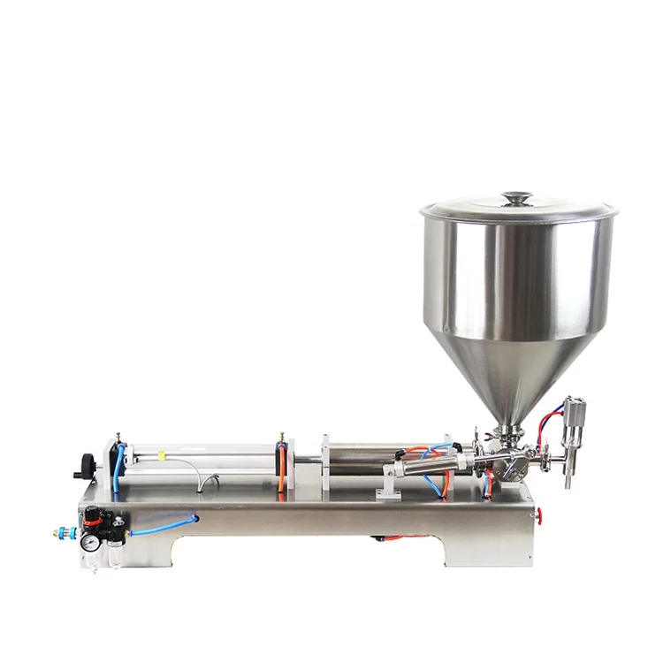 semi automatic small piston beverage honey shampoo nail cosmetic plastic paint bottle liquid paste packing and filling machine