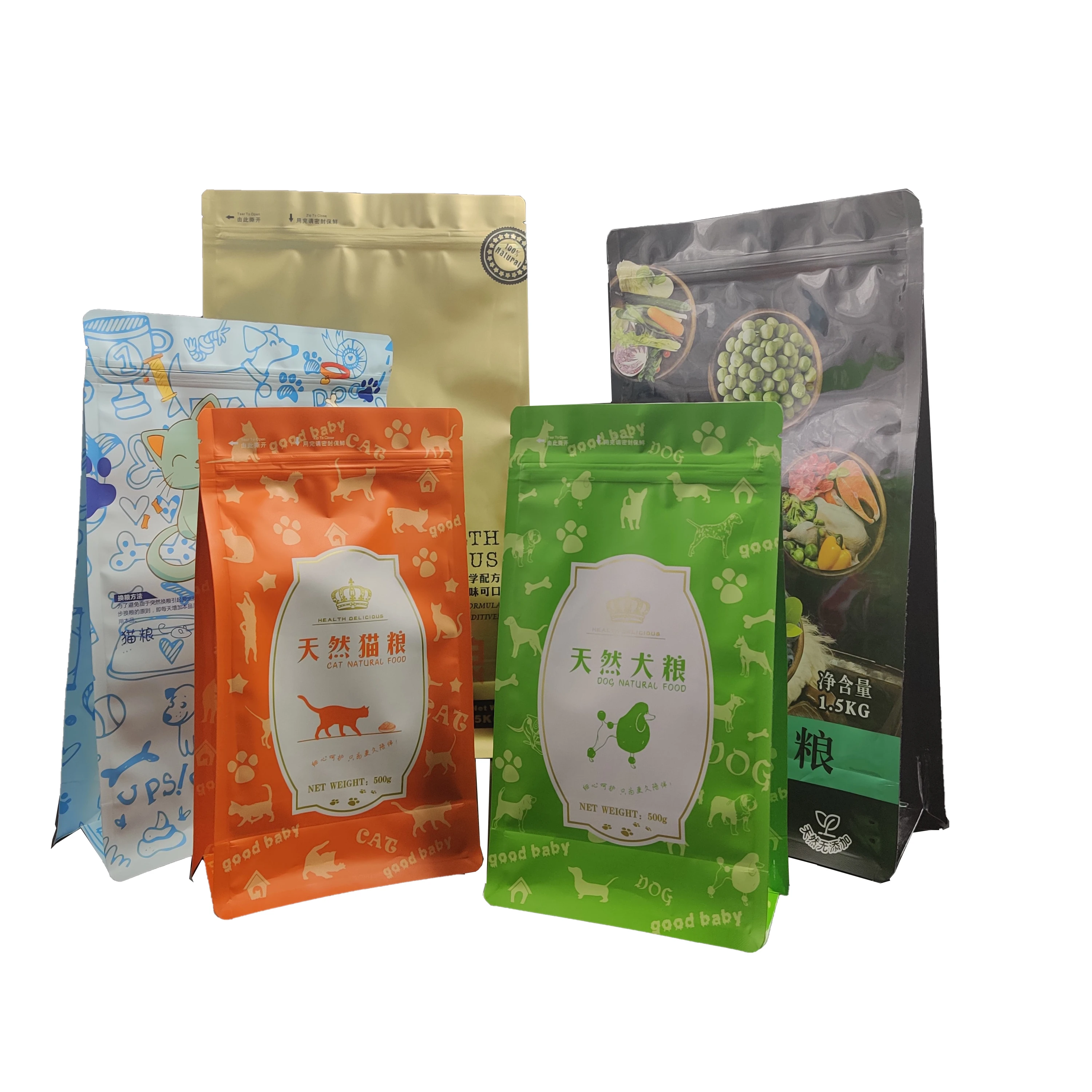
Custom Matte Laminated flexible packaging suppliers for pet treats and food packaging bag and pouch 