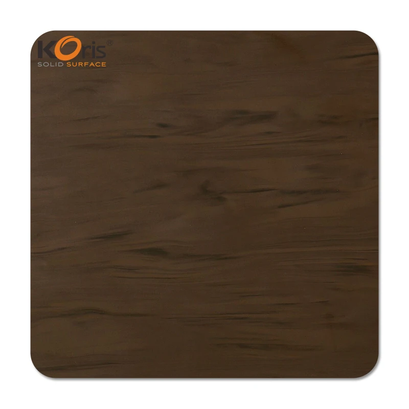 Koris Korean hot sale artificial stone wood grain style acrylic solid surface