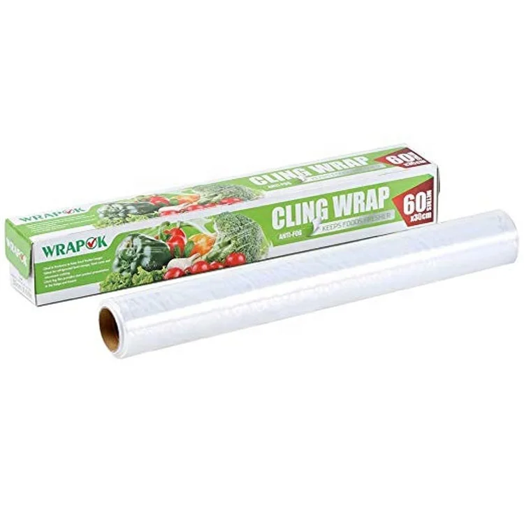 Soft PVC film plastic transparent film roll waterproof food and meat packaging cling film