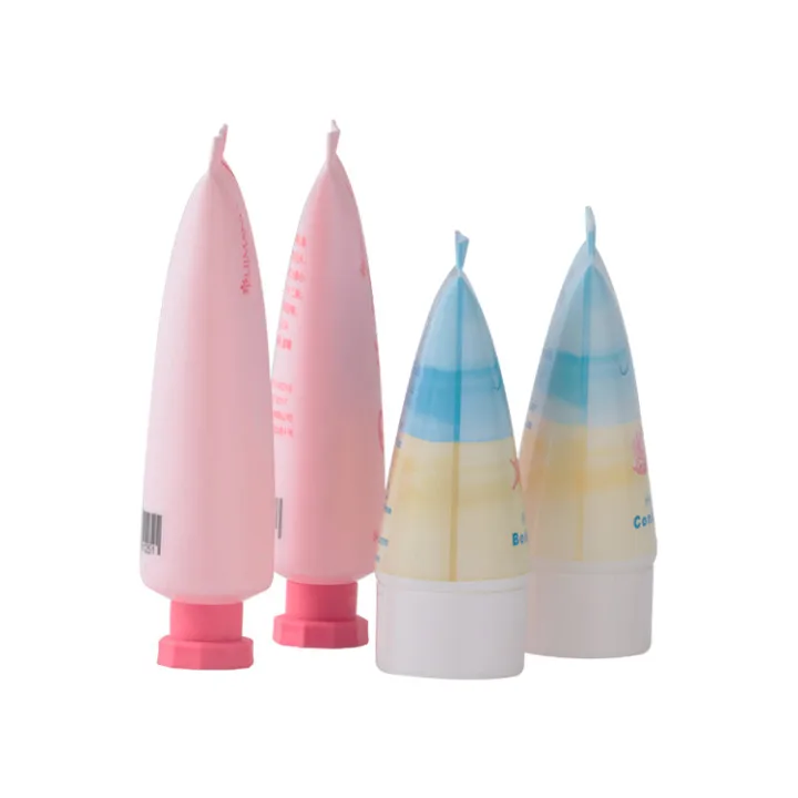 Wholesale pink or customized basic empty jars and lip cosmetic tube for cosmetics products