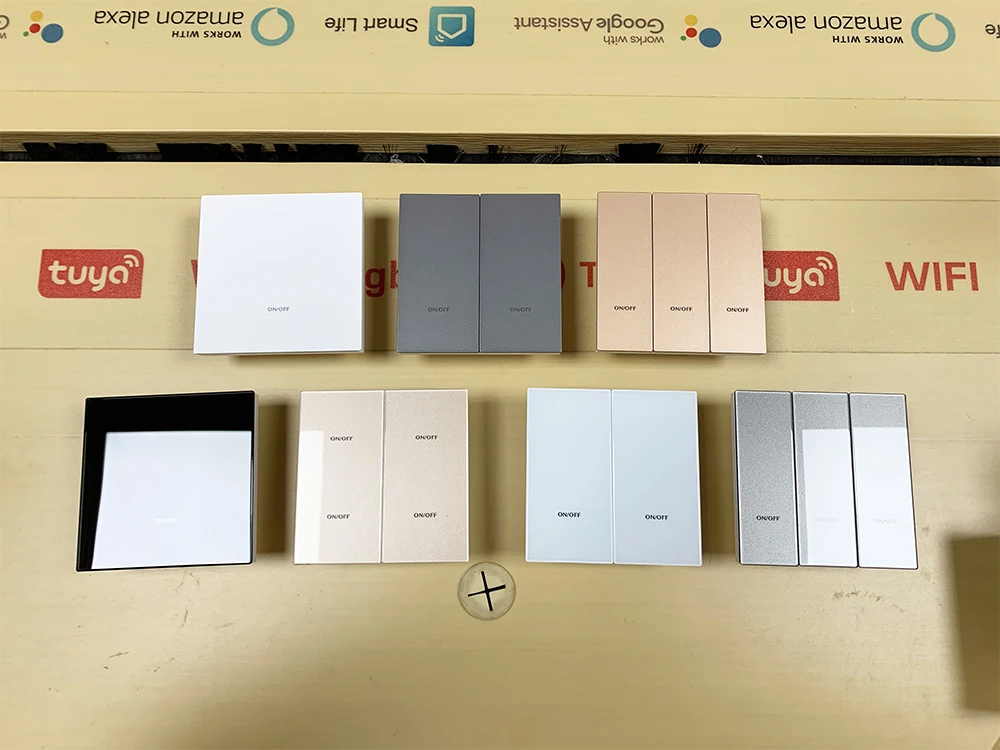 TYSH Eu 1/2/3/4/6 Gang Smart Life Home House Button Smart Switch Tuya Wifi Wireless Remote Led Light Tuya Wall Switch