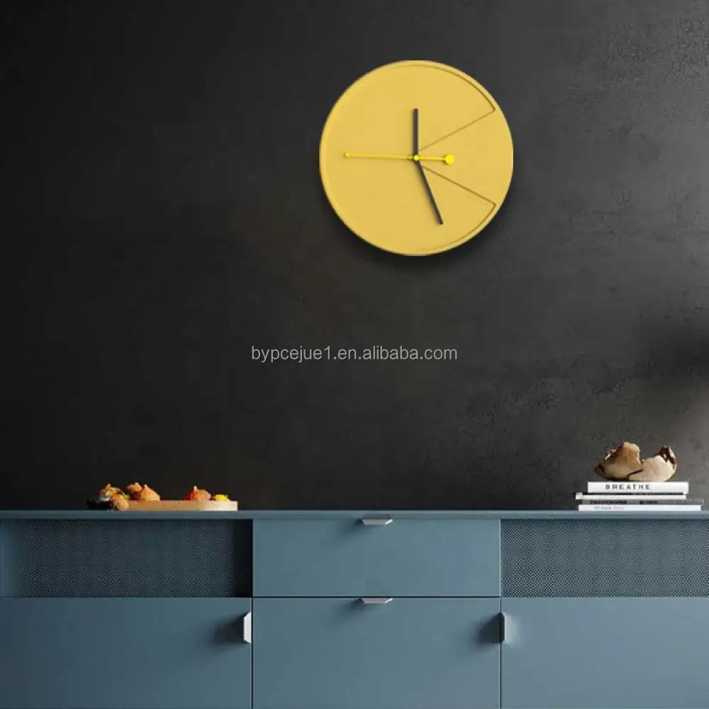 Luxury Customized Sign Concrete 3d Wall Clock Manufacturer Direct Sales Color Wall Clock for Home Decoration