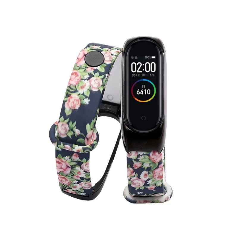 Personalized Strap  Mi Band 4 and Mi 3 Strap for Xiaomi Watch Metal Tray Printing  Watchstrap