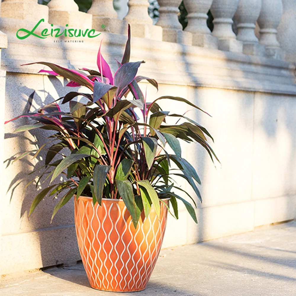 Factory outdoor garden modern wholesale planter plastic plant flower pot