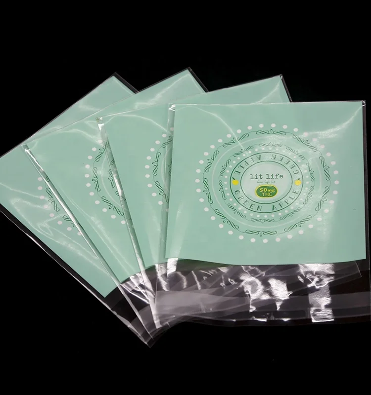 Small Plastic Gift Bag Poly Cookie Lollipop Packaging Opp Cellophane Bag