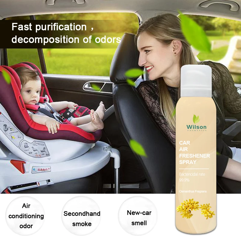 Free sample good quality  car air freshener spray  high performance Aerosol car freshener spray deodorant with refresh