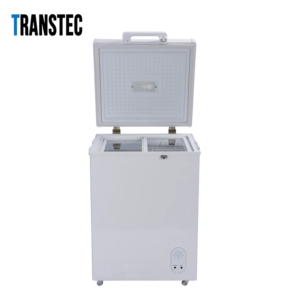 Popular product solar powered freezer 108L single top open door efficient freezing and cooling best choice for you