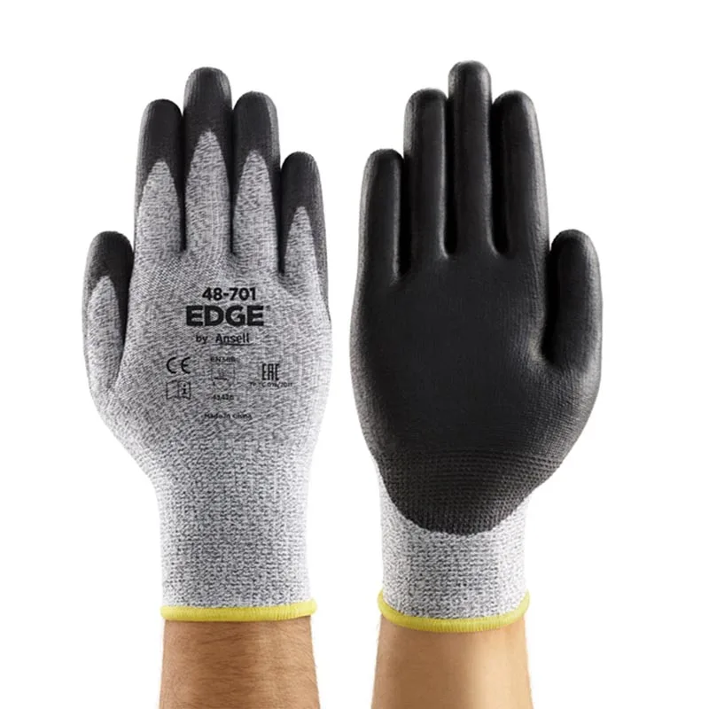 Ansell 48-701 Guantes De Seguridad Anticorte Protective Industrial Cut Resistant Gloves For Work Safety