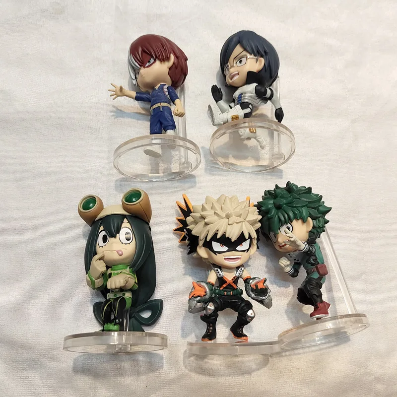 ASQ Custom Development OEM 5PCS My Hero Academy Blind Bag Box Japanese Cartoon Toy Collection Doll Anime PVC Figure
