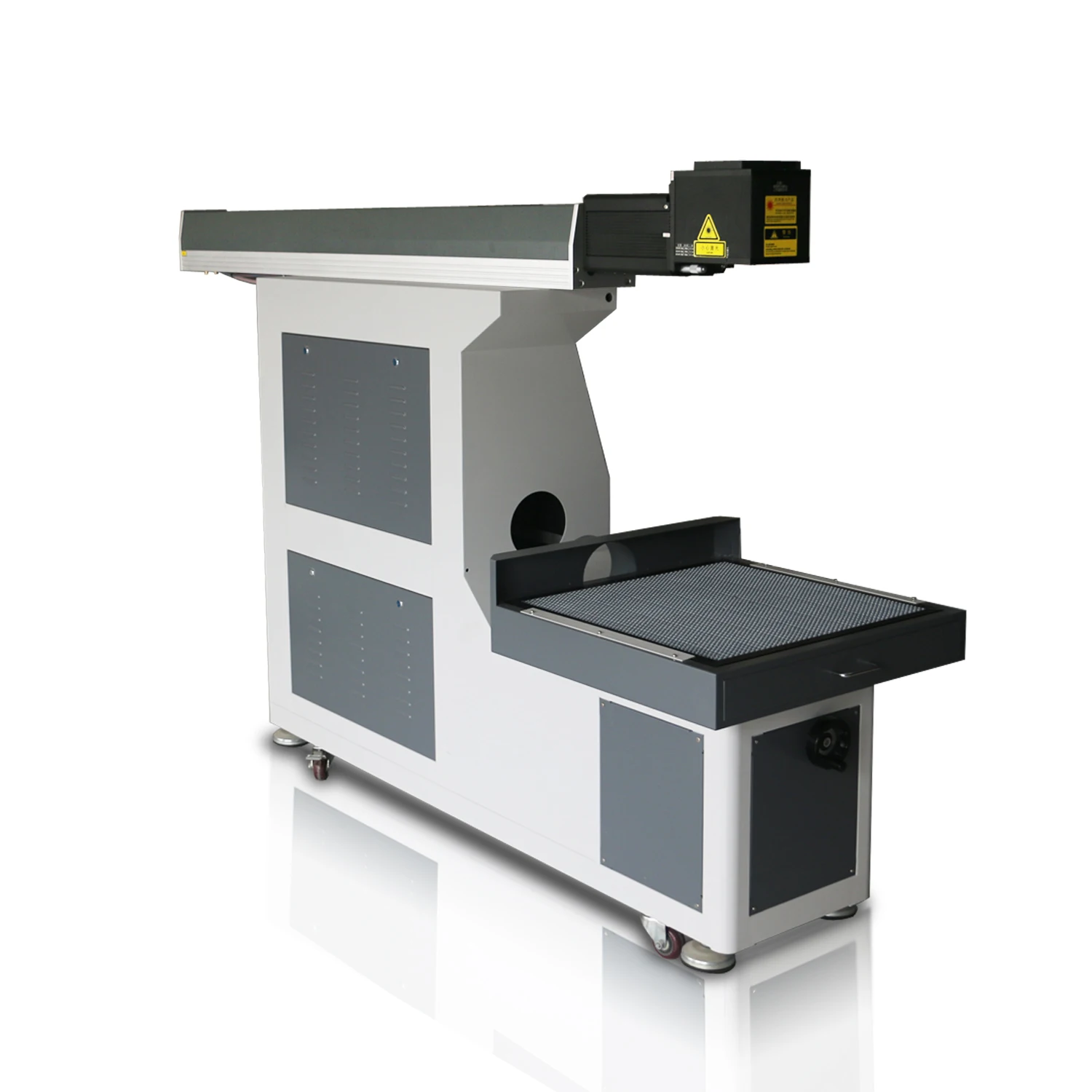 Large Format Co2 Dynamic Focus 100W Laser Marking Machine RF Tube RECI Co2 3D Dynamic Laser Marking Machine 800x800mm