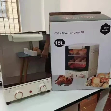 15L Mini Vertical Electric Oven 3-Layer Baking Position Multifunctional Oven Explosion-Proof Safety Small Oven