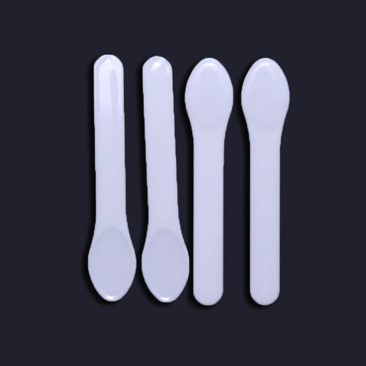 DIY Spoons Mini cream Cosmetic Spatula Scoop Disposable White Plastic Spoon Makeup Maquillage Tools