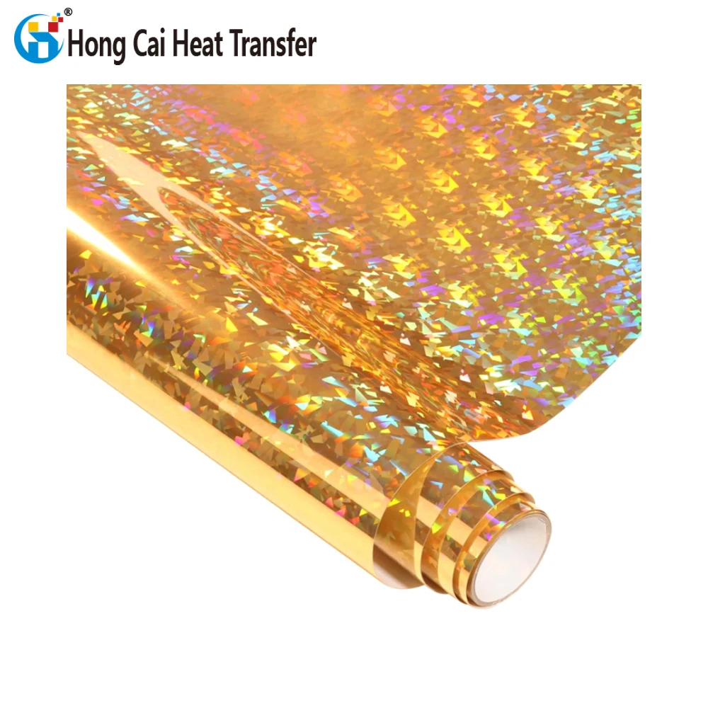 Holographic soft metal laser high temperature heat transfer vinyl roll ironing vinyl heat transfer film print transfer