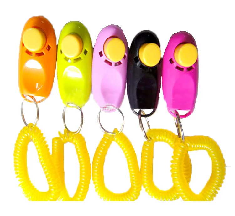 Оптовая продажа, улучшенные тренировочные кликеры для домашних животных, качественные профессиональные кликеры на запястье для собак