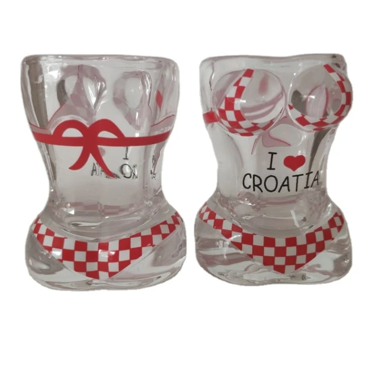 Custom logo  souvenir  gift  high quality glass shot glasses  cup shot glass