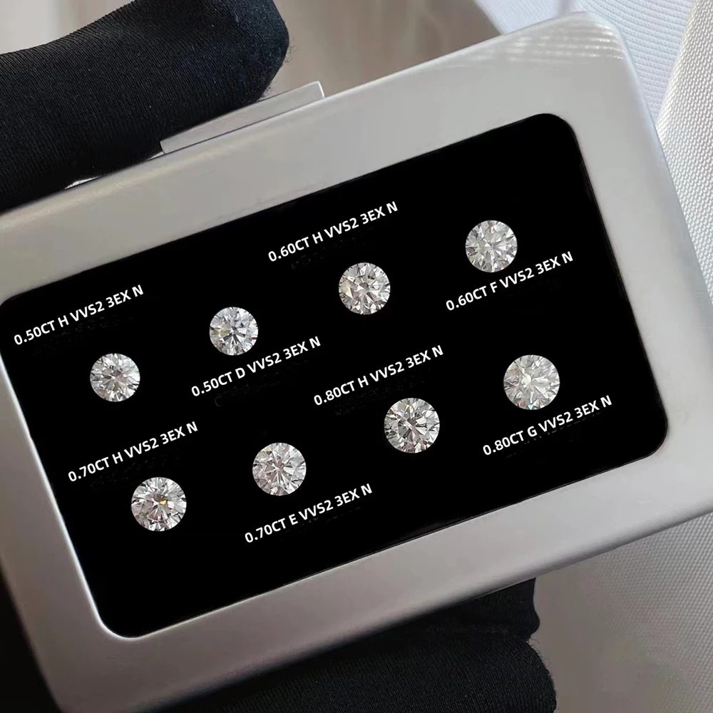 SuperGS Round Cut D VVS Color 0.5CT 1CT Loose CVD HPHT Synthetic Wholesale IGI GIA Certified Lab Grown Diamond