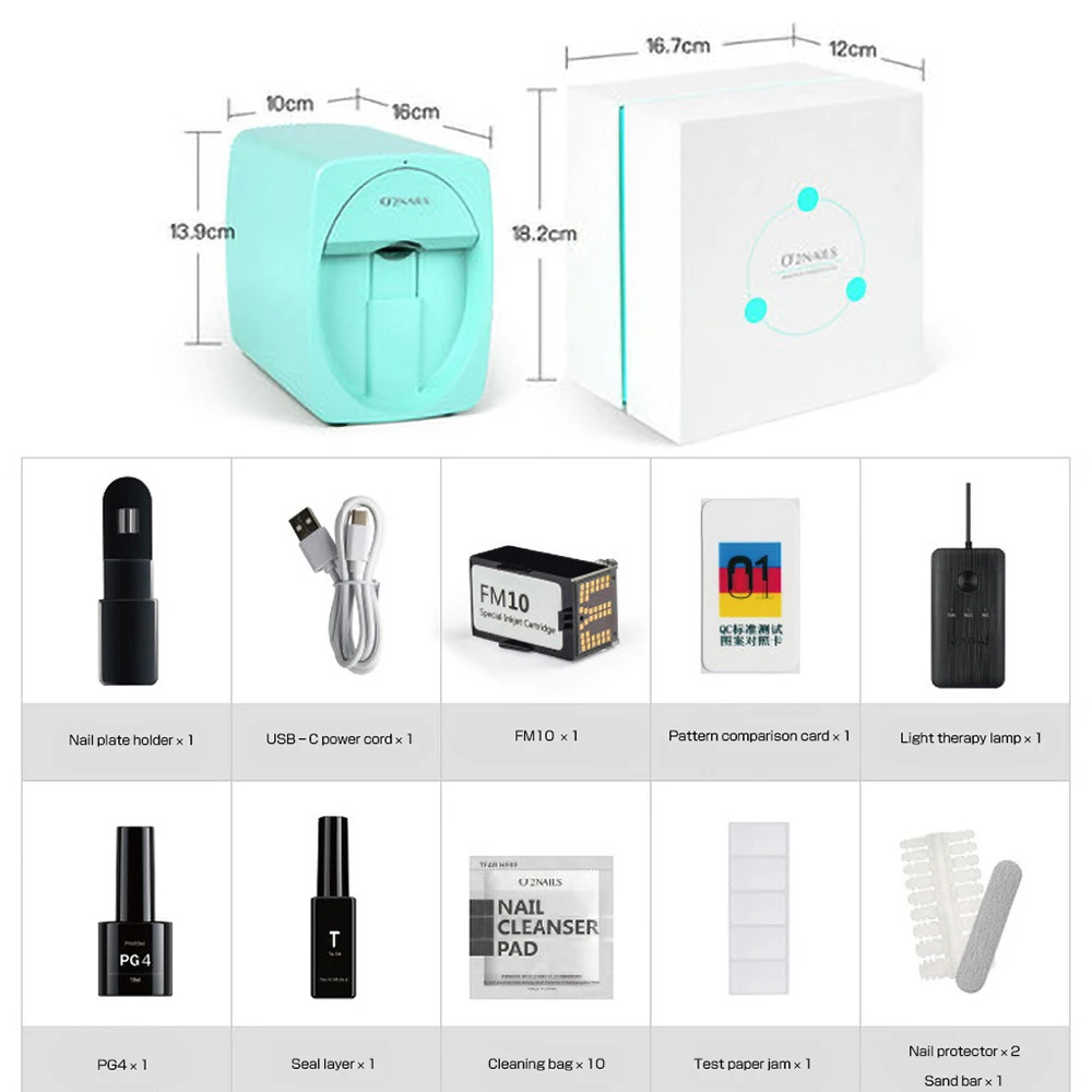 Оптовая продажа мобильный принтер для ногтей O2NAILS печатная машина портативный аппарат рисования оборудование