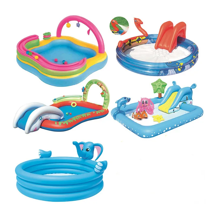 Mini Residential Kids Kiddies Inflatable Floating Swimming Park Water Pool Slide With Swimming Pool Slide For Inground Pool