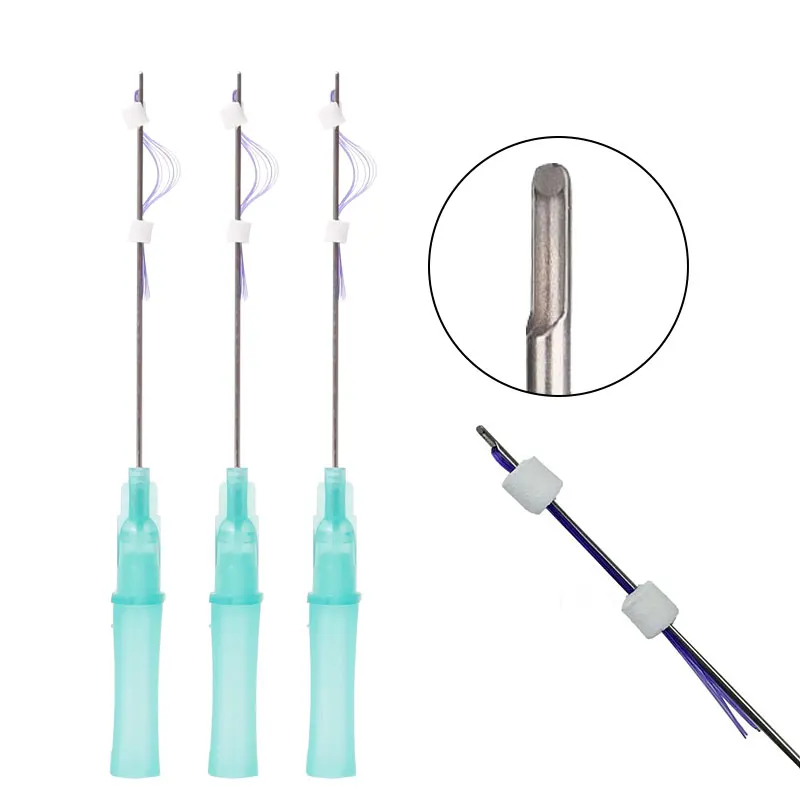 
High quality medical polydioxanone facelifting multi thread 10 lines L 23G 60mm 