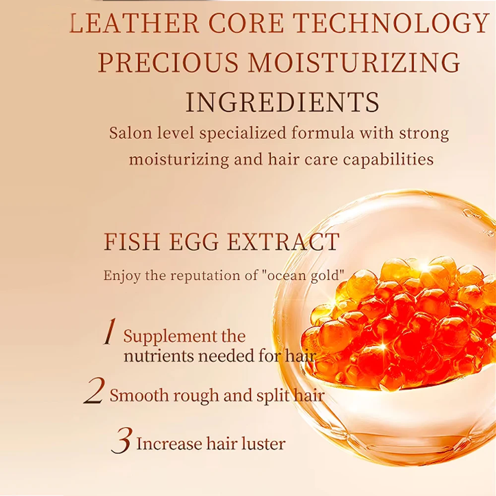 Factory Custom Luxury Caviar Hair Treatment Moisturizing Anti-Loss Hair Mask For Damaged Hair