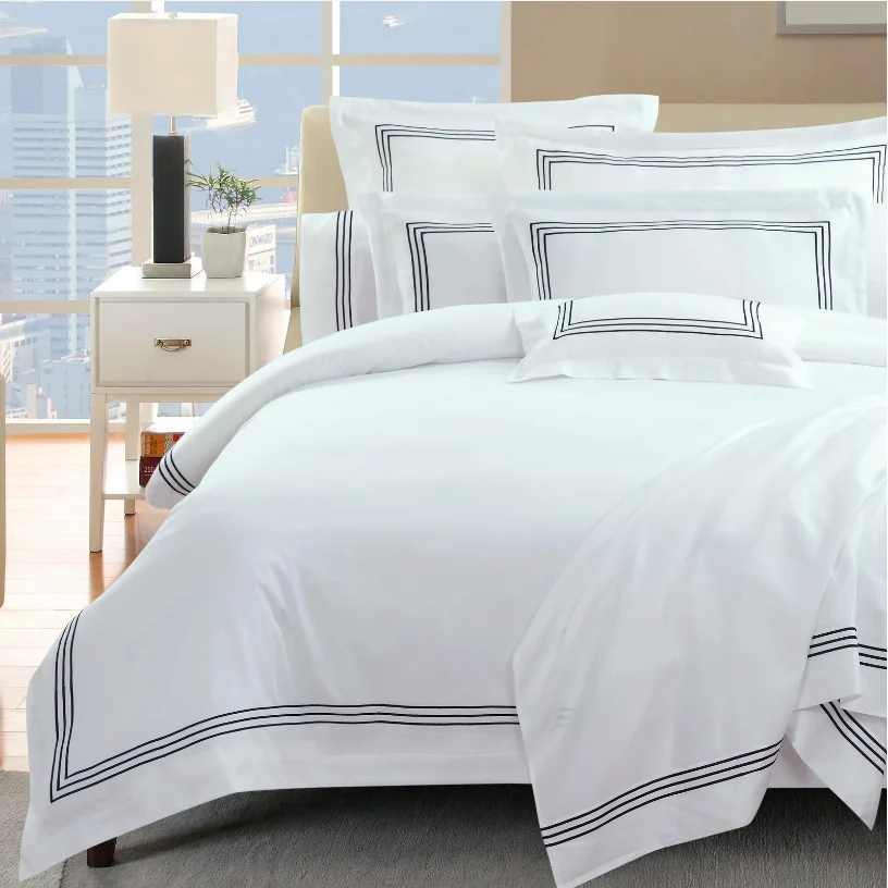 100% cotton fabric 4PCS bed sheet set duvet cover house & home cozy luxury Egyptian cotton bed sheets