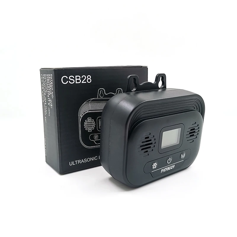 
Adjustable Anti Bark Device Dog Training Repeller LCD Display Ultrasonic Dog Bark Deterrent Waterproof Pet Training Up to 15M 