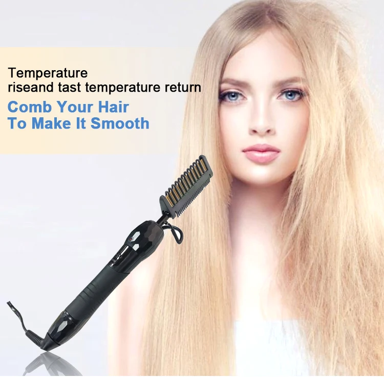 Wholesale Private Label Copper Hair Straightener Bling Hot Combs,Electric Hot Comb 500 Degrees,Custom Logo Hot Comb Electric