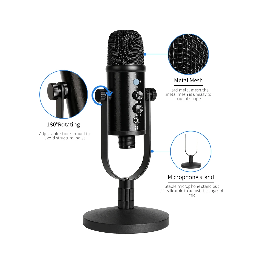 YARMEE microphone for recording studio conference microphone studio microphone condenser
