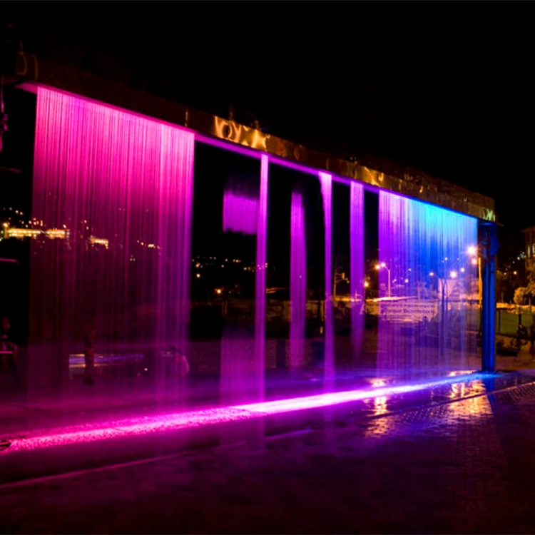 Color changing luxury style digital computer control waterfall fountain