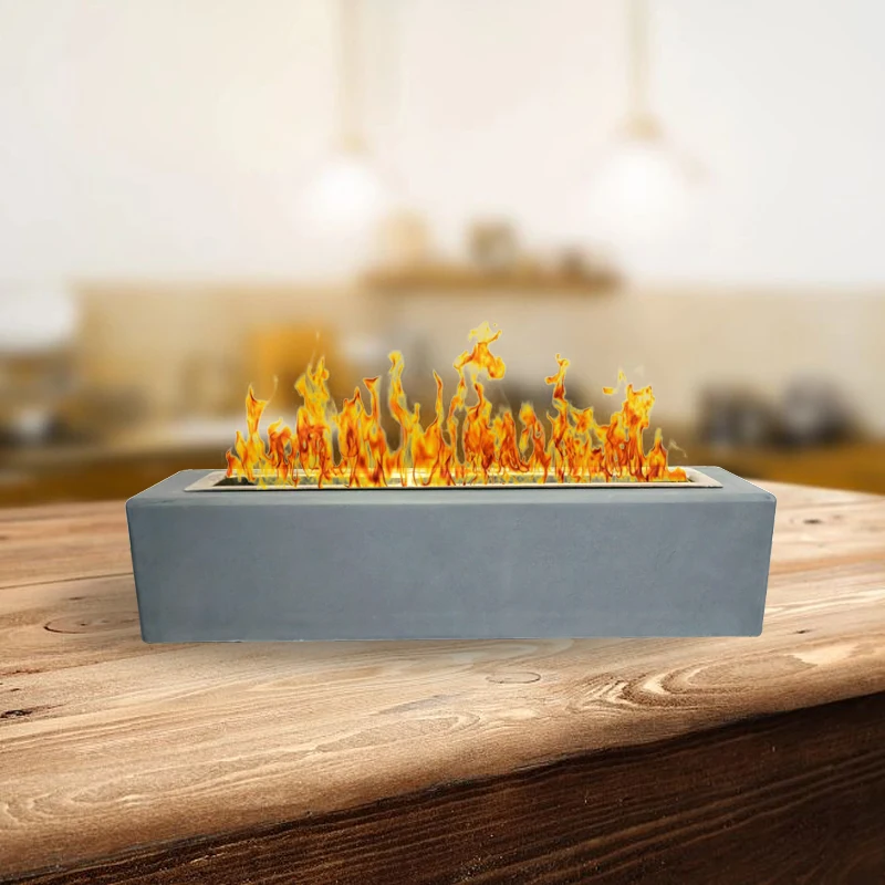 Прямая поставка с завода цементный костровый мини-стол бездымный портативный камин и плиты настольный на биоэтаноле