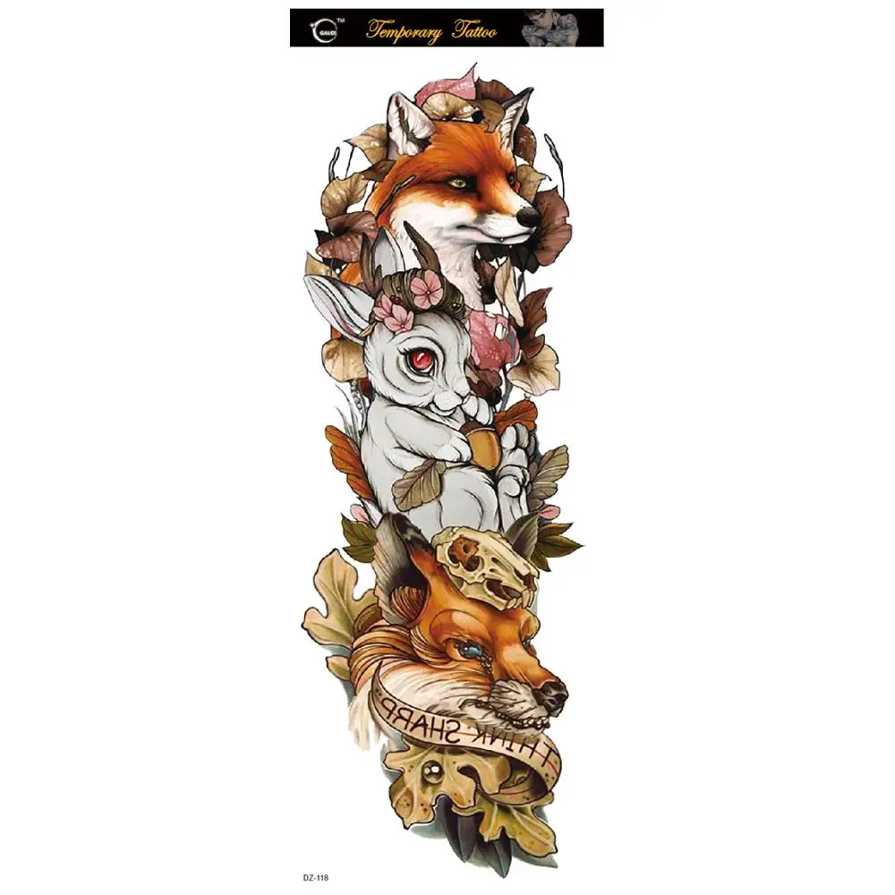 Black Dragon Tattoo Temporary Tattoo Sleeves Sticker Body Atr for Men