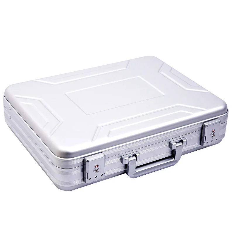 Premium Aluminum Alloy File Case with Combination Lock for Office Supplies Tools Storage and Business Trips