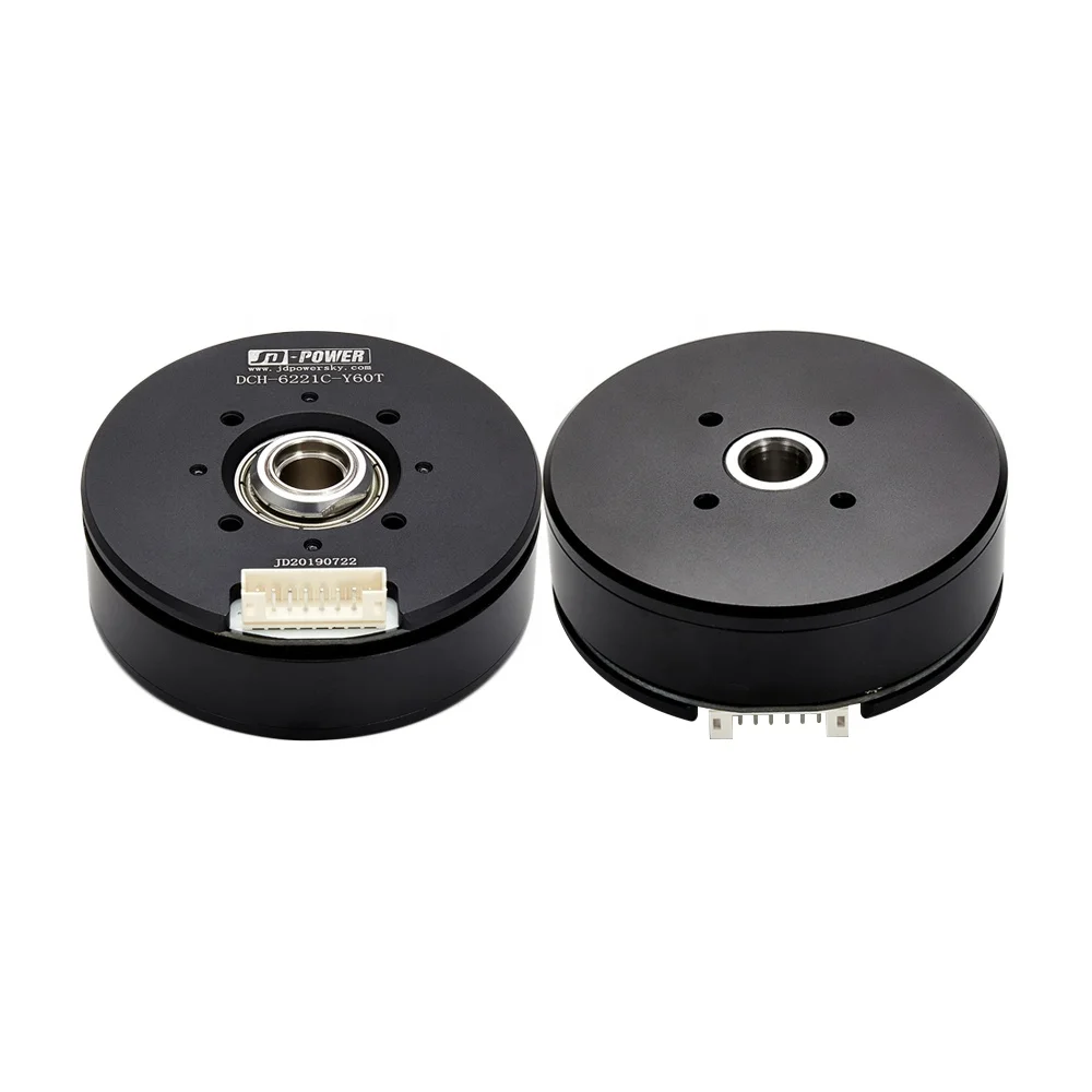High quality JD-power DCH-6221C electric flat hollow shaft bldc motor 12v 24v with switch hall sensor for 3D Holographic LED Fan
