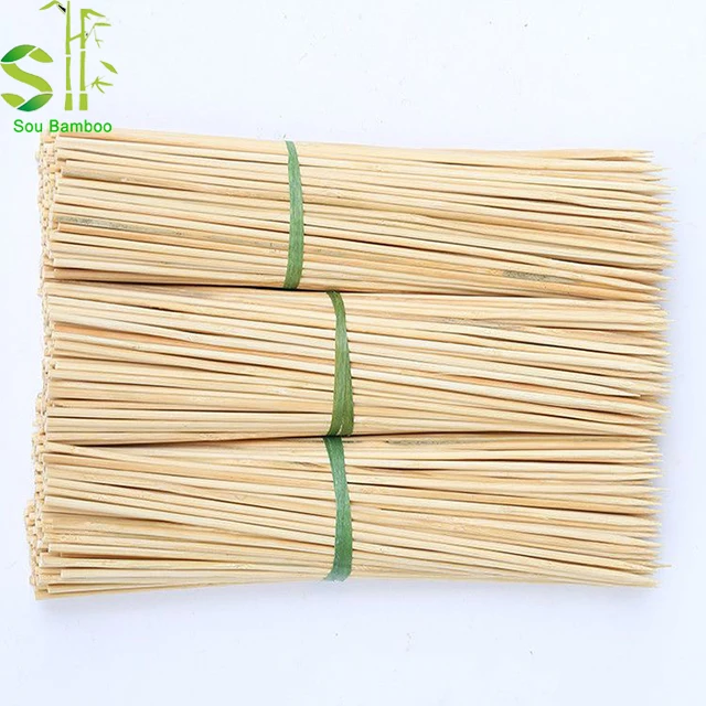 Fruit Picks Meat BBQ skewer bamboo sticks china round bamboo sticks