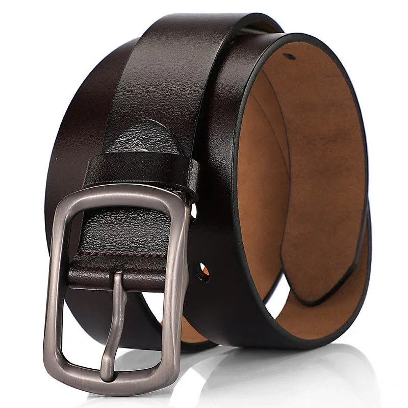 Lqbelt завод неподдельный кожаный пояс для мужчин; На ремешке с пряжкой; Теплые мужские ремни для мужчин высокого качества