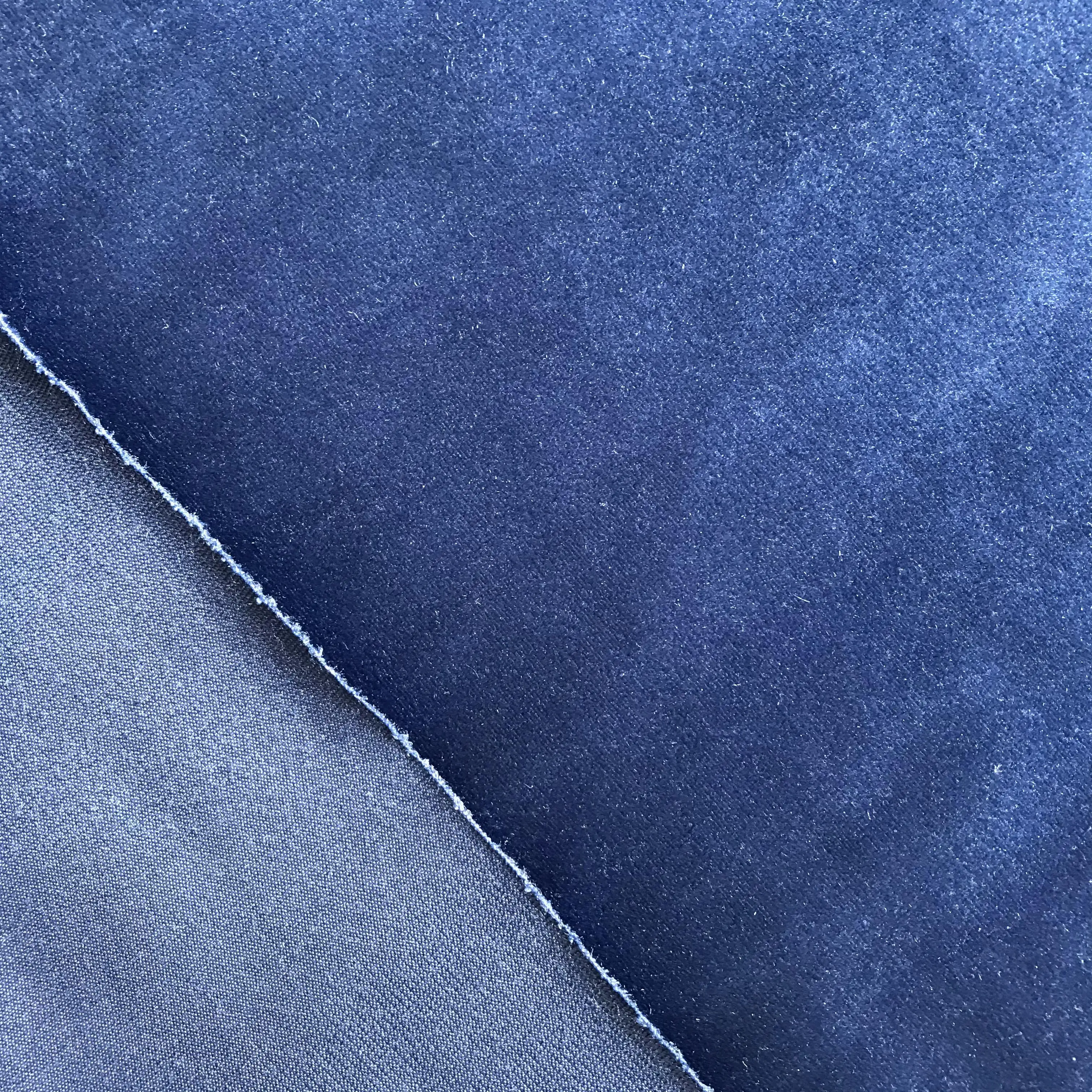 100%Polyester velvet fabric Customized Blue Velour Towel Holland Velvet Upholstery Curtain Sofa Holland Fabric