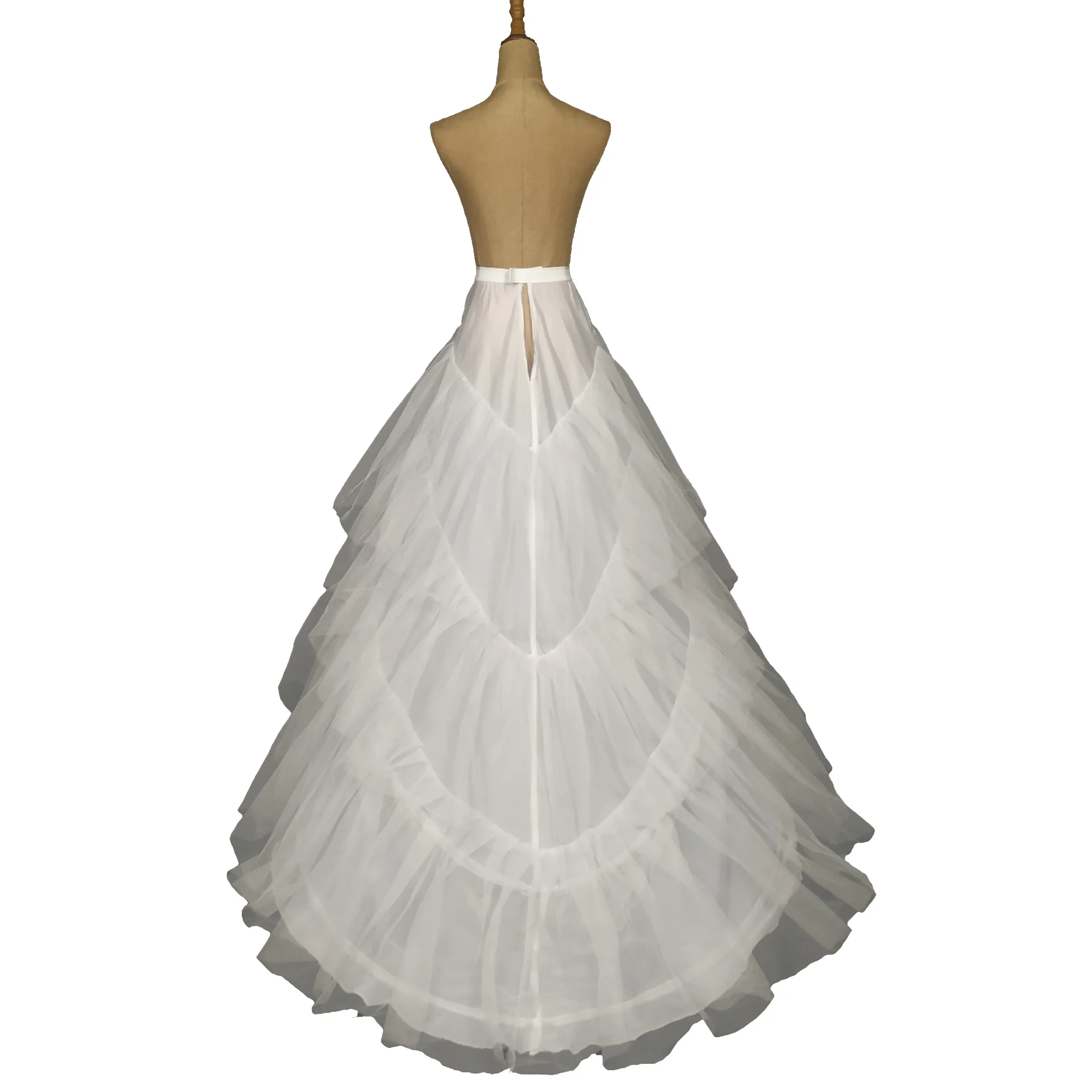 
High quality gauze 3 hoop big tail apron wedding supplies 