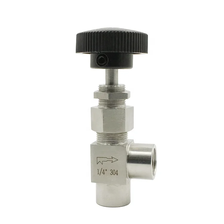 Угловой игольчатый клапан из нержавеющей стали регулятор расхода L-типа