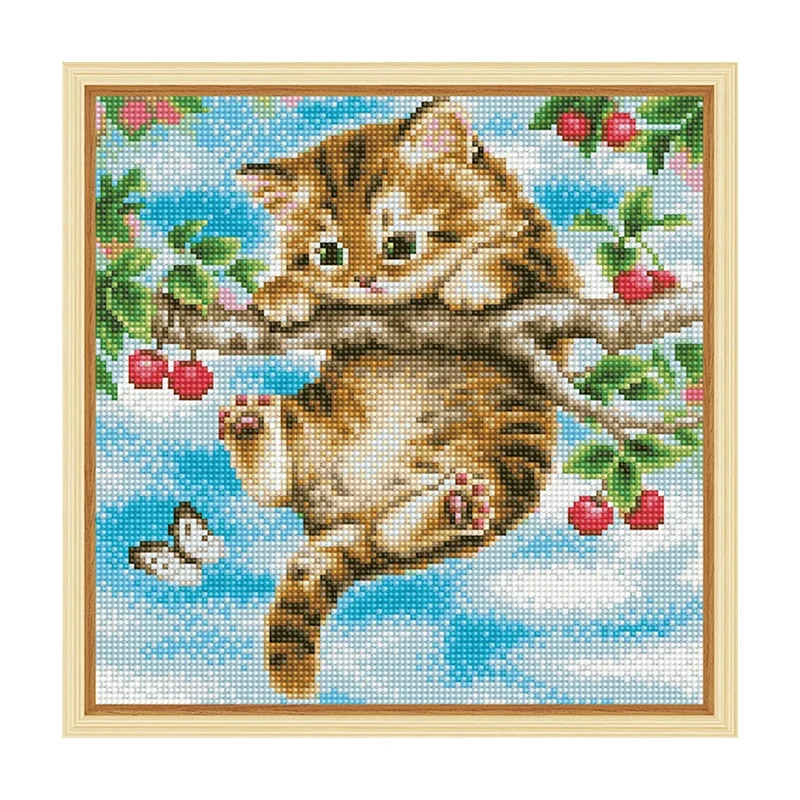 Full Drill Round Cartoon Animal Diamond Painting superior quality diy diamond painting Kit for kids